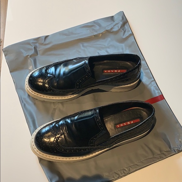 Prada brushed leather derby shoe - Picture 4 of 6